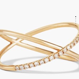 Mejuri Pave Diamond x Ring